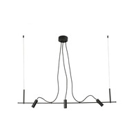 Závěsná - FARO 75711-233 CLAP závěsné svítidlo lineární, černá 3x6W 3000K 38st. - FARO