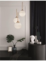 Vícečetná - NV 9960613 Závěsné svítidlo CANTONA bílé opálové sklo mosaz zlatá G9 3x5W 230V IP20 bez žárovky - NOVA LUCE