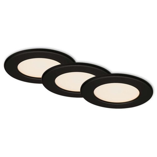 Kruhová - BRI 7053035 3ks sada LED vestavné svítidlo, pr. 11,5 cm, 6 W, 650 lm, černá (starý kód: BRI 7053-035) - BRILONER - foto 1