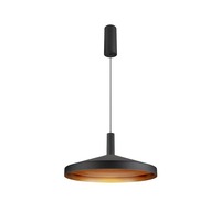 Kónická - LA 1010791 LALU® SET závěsné svítidlo, LED základna, TETRA 36, PHASE, délka závěsu 200 cm, 2700/3000 K, 40°, černá - BIG WHITE (SLV)