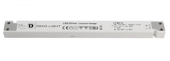 Stabilizované napětí - IMPR 862093 Deko-Light napájení LT-60-12 konstantní napětí 5000 mA IP20 12V DC 60W - LIGHT IMPRESSIONS