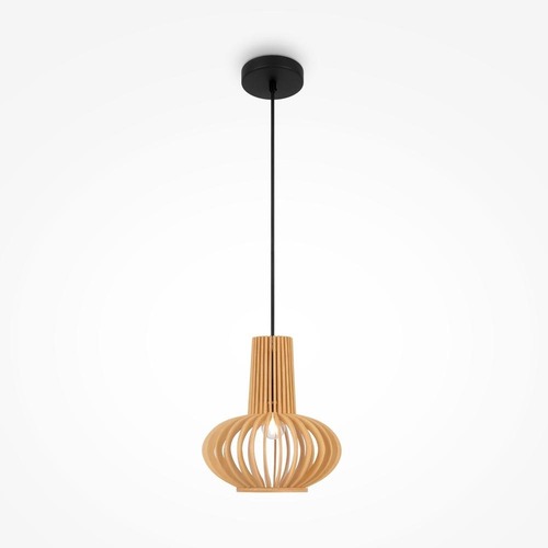 Kónická - M MOD193PL-01W Závěsné svítidlo Roots E27 40W béžová kov skandinávský design - MAYTONI - foto 1