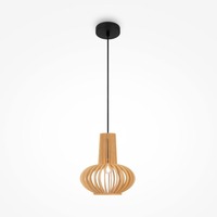 Kónická - M MOD193PL-01W Závěsné svítidlo Roots E27 40W béžová kov skandinávský design - MAYTONI