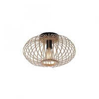 Dekorativní - LD 11410-79 RACOON Stropní svítidlo, dřevo, přírodní, oválné, E27, retro, pr. 40cm - LEUCHTEN DIREKT / JUST LIGHT