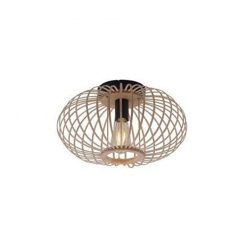 Dekorativní - LD 11410-79 RACOON Stropní svítidlo, dřevo, přírodní, oválné, E27, retro, pr. 40cm - LEUCHTEN DIREKT / JUST LIGHT - foto 1