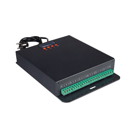 Ovladače - FAN CONTROLLER-CTR-RGB Ovladač LED DMX512 RGB, vstup AC 230 V, výstup DC 12/24 V, 300 W, 6 kanálů RGB (50 W), 33,2 x 25 x 5,8 cm - FANEUROPE - foto 1