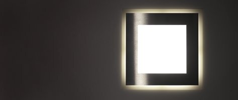 Hranatá - LUX 13055.00 Vestavné svítidlo Aura Quadra 55 nerez 40W 3600lm 220V - LUXLIGHTING