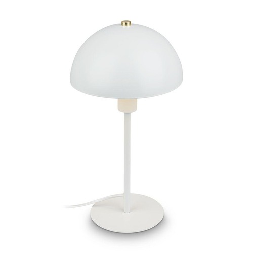 Stolní lampy dekorační - BRILO 7671016 Pura stolní lampička - s vypínačem, E14 patice, bílá - BRILO - foto 1