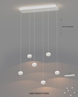 Vícečetná - GT 7039-608 Závěsné svítidlo Quiberon 36W 3600lm 3000K bílá - GeeTi