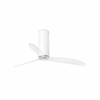 Ventilátory - FARO 32034 TUBE FAN, bílá/transparentní, stropní ventilátor s DC motorem - FARO