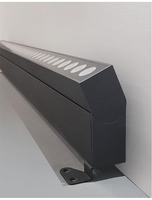 Reflektory - NV 9011162 WALL WASHER černý hliník a sklo LED Chip Cree 48W 3000K DC24V nastavitelné 30st. IP67 Max Power 300W - NOVA LUCE