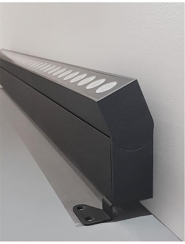 Reflektory - NV 9011162 WALL WASHER černý hliník a sklo LED Chip Cree 48W 3000K DC24V nastavitelné 30st. IP67 Max Power 300W - NOVA LUCE - foto 1