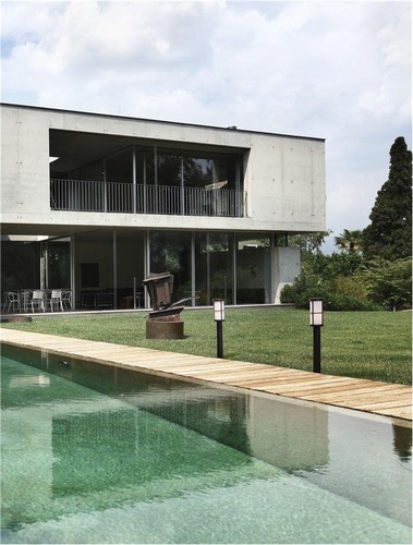 Sloupková - NV 9002860 Venkovní sloupkové svítidlo STONE černý hliník a akryl E27 1x12W 220-240V IP54 bez žárovky - NOVA LUCE - foto 1