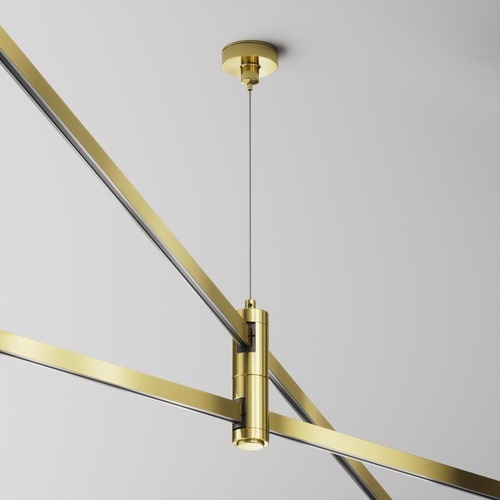 Lištové Magnetic Maytoni Flarity - M TRA157SW-D1-BS Dvojitý lankový závěs 24V mosaz hliník pro magnetickou lištu Flarity - MAYTONI - foto 1