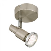 Bodová - BRILO 2991-012B Bodové svítidlo pr. 8 cm 1xGU10 3W 250lm matný nikl - BRILO