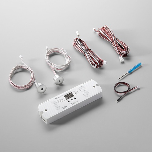 Ovladače pro vícebarevné LED pásky, RGB, RGBW - FAN RF-PIR-CONTROL-SPI DOPPIO - PIR senzor + SPI kontroler s dvojtlačítkem - FANEUROPE - foto 1