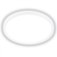 Kruhová - BRILO 7548016 Tava A LED stropní svítidlo, energetická třída A, přímé a nepřímé osvětlení, 50.000h životnost, kruhové 42 cm, bílé - BRILO