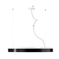 Kruhová - OS DEL69429 DELIA LC5 závěsné plastové svítidlo bílá / černá IP40 3000 K 150W LED - OSMONT