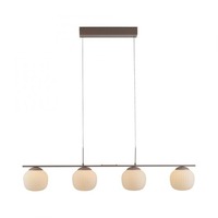 Podélná - LD 15179-39 LED závěsné svítidlo NAMI, písková barva, 4-ramenné, stmívatelné, opálové sklo, SimplyDim, 3000K - JUST LIGHT