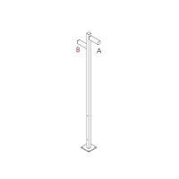 Sloupková - AR T4507G30 Walking - stojna 2500 - 2x180° hlavy - A 90h + B 60h - ARTEMIDE