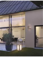 Nástěnná - NV 9762162 Venkovní nástěnné svítidlo CASTRO bílý pískovec a akryl E27 1x12W bez žárovky 100-240V IP65 - NOVA LUCE