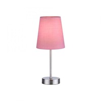 Stolní lampy dekorační - LD 11680-88 HEINRICH Stolní lampa, růžová, 1x E14 LED, stínidlo, šňůrový vypínač - LEUCHTEN DIREKT / JUST LIGHT