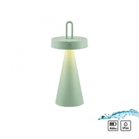 Na stůl - LD 19302-43 ALWA LED stolní lampa na baterie zelená stmívatelné dotykem IP44 vnitřní i venkovní svítidlo 2700K - JUST LIGHT