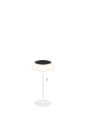 Na stůl - FAN LED-JIN-L-BCO Solární stolní lampa Jin (bílá), dobíjecí LED 1,2 W, stmívatelná 3000K, IP54, Ø 17 x  32 cm - FANEUROPE