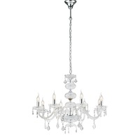 Dekorativní - FAN I-INCANTO/8 Závěsné svítidlo Incanto, chromové, 8 x E14, 83 x 154 cm - FANEUROPE
