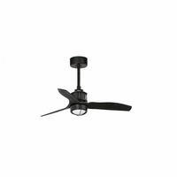 Ventilátory - FARO 33424-10 JUST FAN S LED, černá, stropní ventilátor s DC motorem 81cm - FARO
