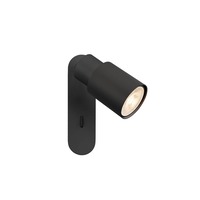 Bodová - LA 1008296 PURI 2.0 Tube nástěnné a stropní svítidlo, spínač, obdélníkový, 1x max. 6W GU10, černá - BIG WHITE (SLV)