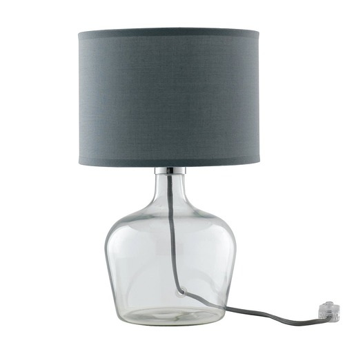 Stolní lampy dekorační - FAN I-HENDRIX-L GRI Stolní lampa Lume Hendrix, šedé, 1 x E27, 23 x 37 cm - FANEUROPE - foto 1