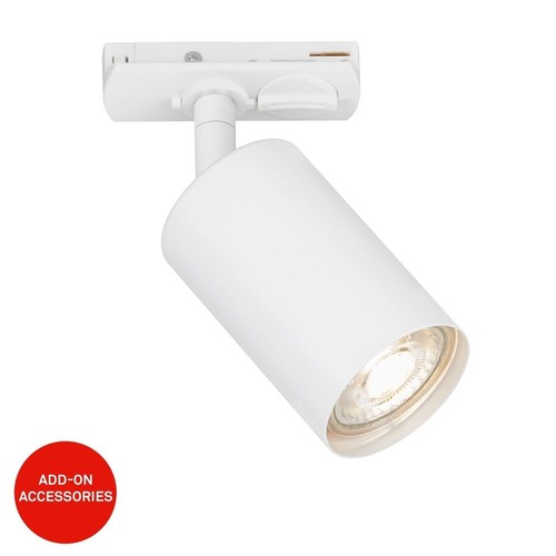 Lištové Briloner 230V - BRILO 8005016 LED spot GU10 lištový systém 230V – vysokonapěťový, 13,8cm, otočný/nastavitelný, bílý - BRILO - foto 1