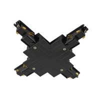 Lišty a příslušenství S-TRACK - LA 1006535 X-spojka pro S-TRACK 3fázovou montážní lištu, černá, DALI - BIG WHITE (SLV)