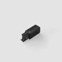 Lišty a příslušenství EUTRAC - FAN LED-RAIL-NEST-SX-NER 3‑fázový systém RAIL levý připojovací adaptér černá - FANEUROPE