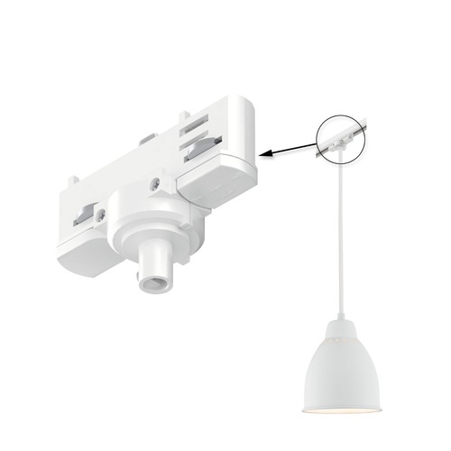 Lištové 3 fáze ProRail - P 91386 ProRail3 univerzální adaptér pro závěs max. 1.150W 230V bílá - PAULMANN - foto 1
