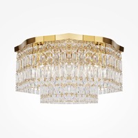 Dekorativní - M DIA005CL-06G Stropní svítidlo Dune 6xE14 zlatá kov křišťálové přívěsky - MAYTONI