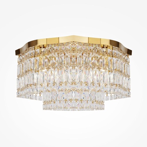 Dekorativní - M DIA005CL-06G Stropní svítidlo Dune 6xE14 zlatá kov křišťálové přívěsky - MAYTONI - foto 1