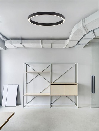 Kruhová - NV 9558670 Stropní svítidlo STING LED stropní svítidlo hliník a akryl černá Epistar SMD2835 60W 3000K Eaglerise TRIAC driver D100 H7.8 120st. IP20 stmívatelné - NOVA LUCE - foto 1