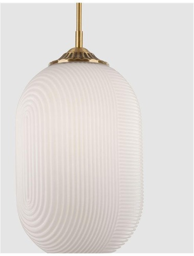 Koule - NV 9119112 Závěsné svítidlo ATHENA opálové sklo mosazný kov E27 1x12W 230V IP20 bez žárovky - NOVA LUCE - foto 1