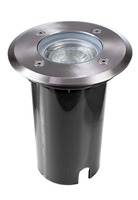 Zapuštěná - IMPR 730474 Deko-Light zemní svítidlo Aton kulaté 220V GU10 7W stříbrné - LIGHT IMPRESSIONS