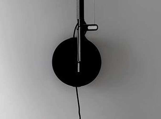 Kotvící prvky, držáky, závěsy - AR 1742050A Demetra - nástěnný držák neprůhledná černá  Demetra Wall - ARTEMIDE - foto 1