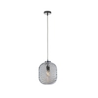Kruhová - FAN I-NEREIDE-C-S1 BLU Závěsné svítidlo NEREIDE, modré, 1 x E27, 10 x 153 cm - FANEUROPE