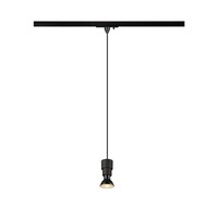 Svítidla - LA 1008207 PURI 2.0 Basic 1~ závěsné svítidlo, GU10, délka závěsu 200cm, 1x max. 6W, černá - BIG WHITE (SLV)