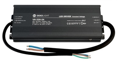 Stabilizované napětí - IMPR 872091 Deko-Light napájení IP CV V6-320-24 konstantní napětí 0-13340 mA IP67 24V DC 320W