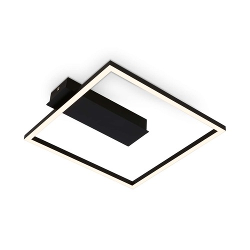 Hranatá - BRILO 3771015 LED stropní svítidlo, 32 cm, 14W, 1400lm, černá - BRILO - foto 1
