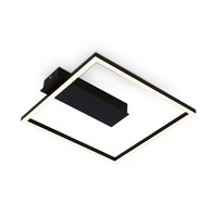 Hranatá - BRILO 3771015 LED stropní svítidlo, 32 cm, 14W, 1400lm, černá - BRILO