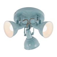 Bodová - BRILO 2049-030R Bodové svítidlo pr. 21 cm 3xE14 40W bílé - BRILO