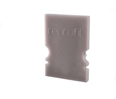 Krytky pro Al profily - IMPR 979101 Koncovka H-AU-02-08 šedá 14 mm 2 ks - LIGHT IMPRESSIONS