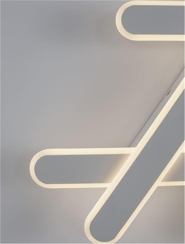 Hranatá - NV 9210920 Stropní svítidlo WILLOW bílá ocel a akryl Dx54.7x33.9x5.6cm LED 40W stmívatelné - NOVA LUCE - foto 1